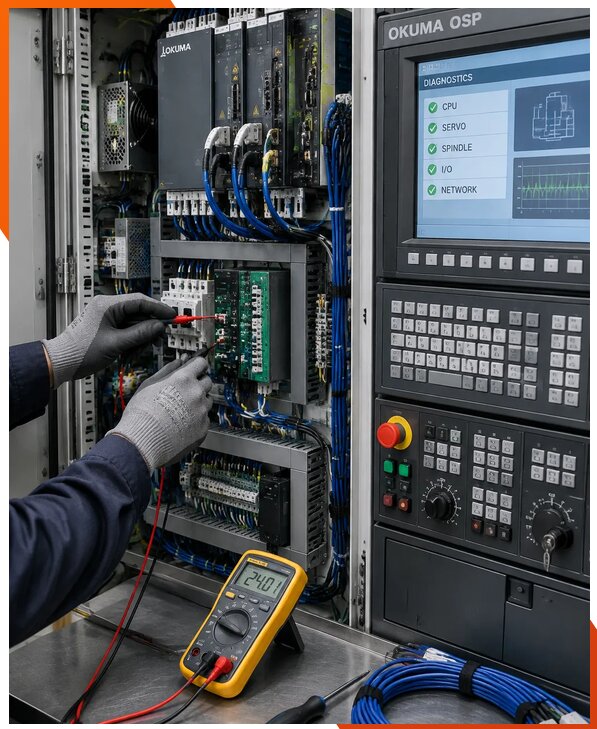 Ремонт систем ЧПУ Okuma OSP в Находке